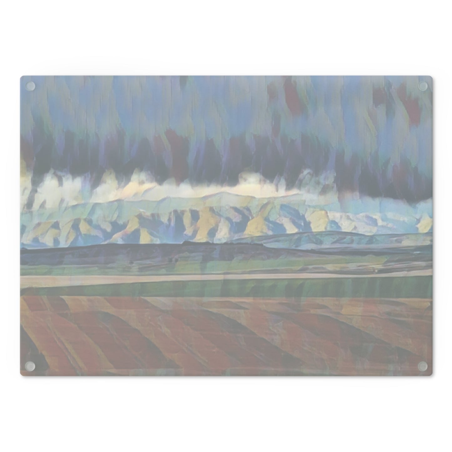 Cutting Board ... On-The-Prairie .. "The Storm Is Brewing" ... Central Idaho: November 2023 ... Original Works ...
