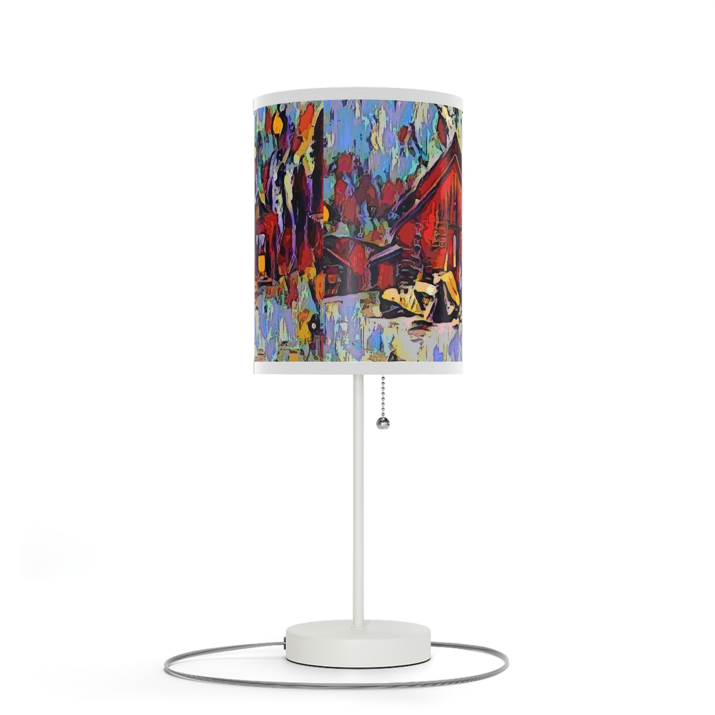 Lamp on a Stand, US|CA plug ... A Very Abstract "Mountain Winter Scene" ... Original Works. Copyright Phot's Photo_LODA: Les Objets D'Art. December 2023 ...