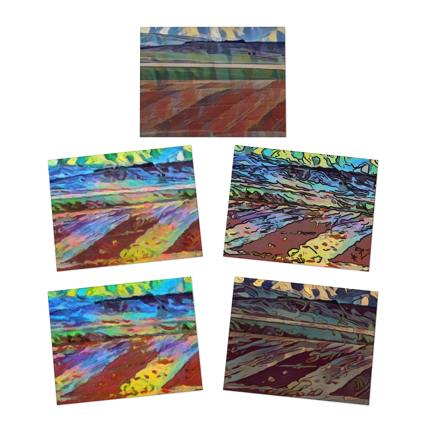 Multi-Design Greeting Cards (5-Pack) ... On-The-Prairie .. "The Storm Is Brewing" ... Central Idaho: November 2023 ... Original Works  ...