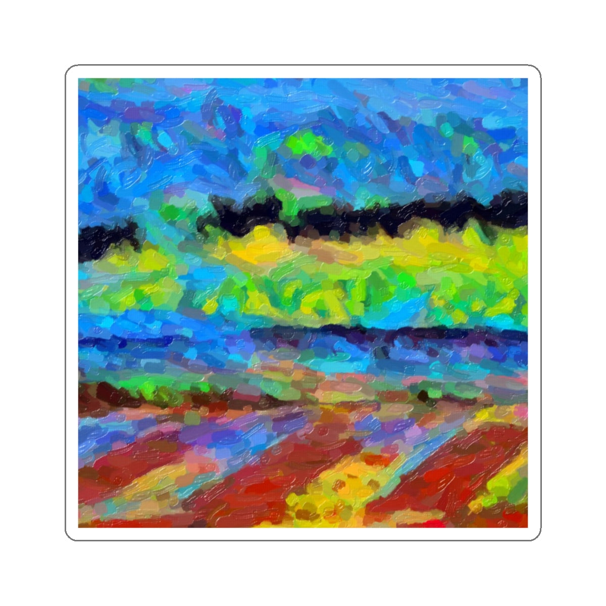 Kiss-Cut Stickers ... On-The-Prairie .. "The Storm Is Brewing" ... Central Idaho: November 2023 ... Original Works  ...