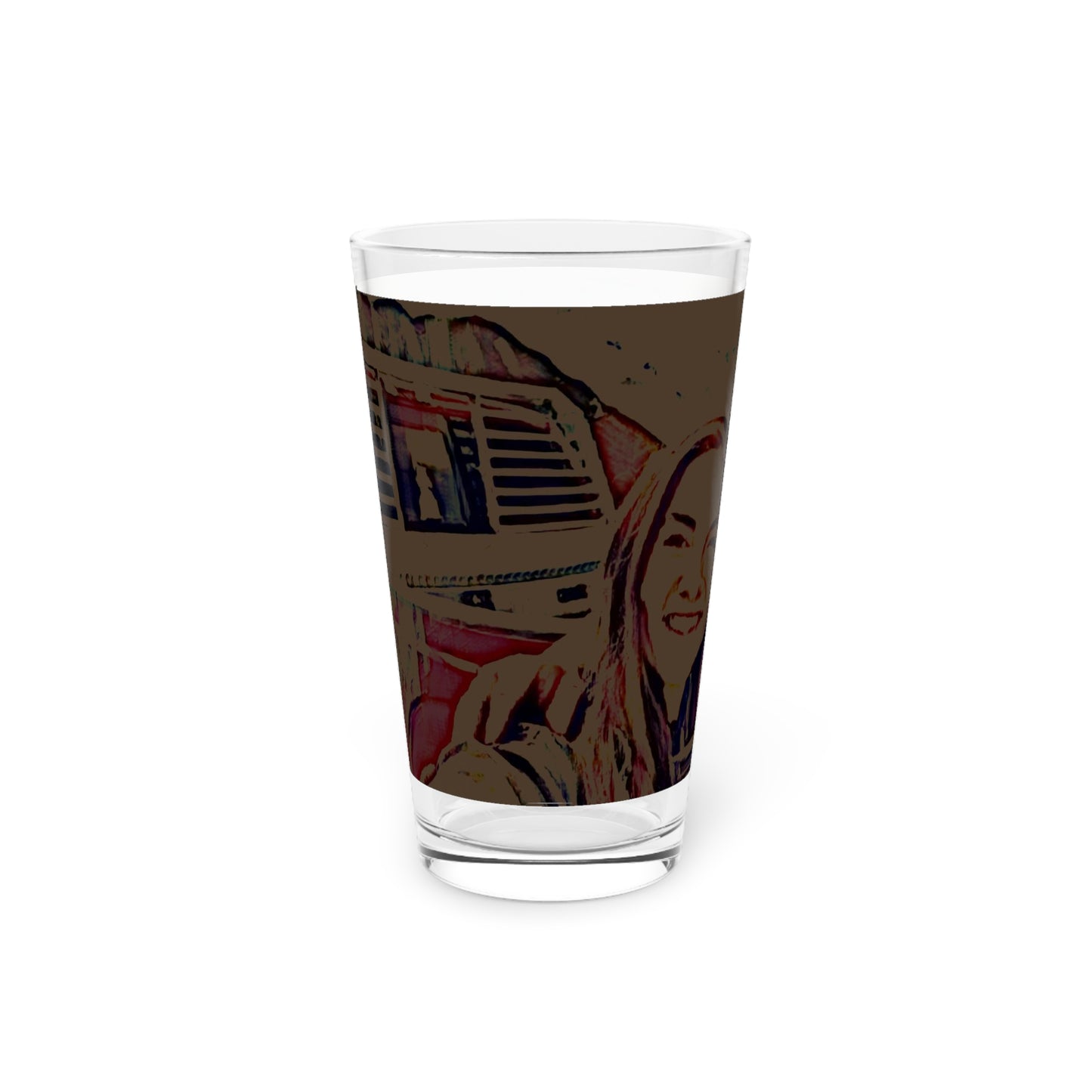 Pint Glass, 16oz ... "The Best Of Friends" ... Original Works ... December 2023 ... Central Idaho, USA.