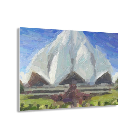 Acrylic Prints ... Bahai'i-House-Of-Worship ... "New Delhi's World-Famous Lotus Temple" ... Original Works ...  Delhi, India: Circa 2003-2007 ...