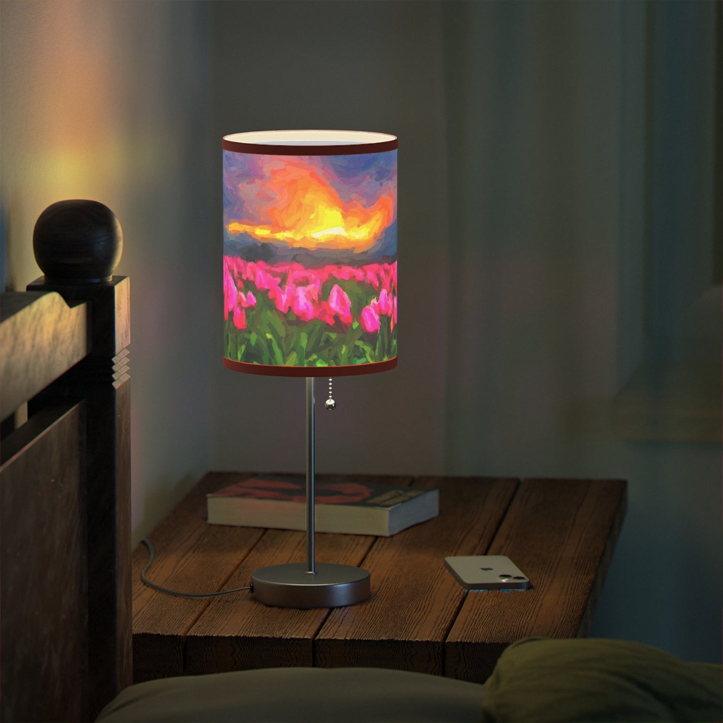 Lamp on a Stand, US|CA plug ... Skagit Valley Tulips ... Skagit Valley, Washington ... Family Archives ... Original Works ... Circa 1980's ...