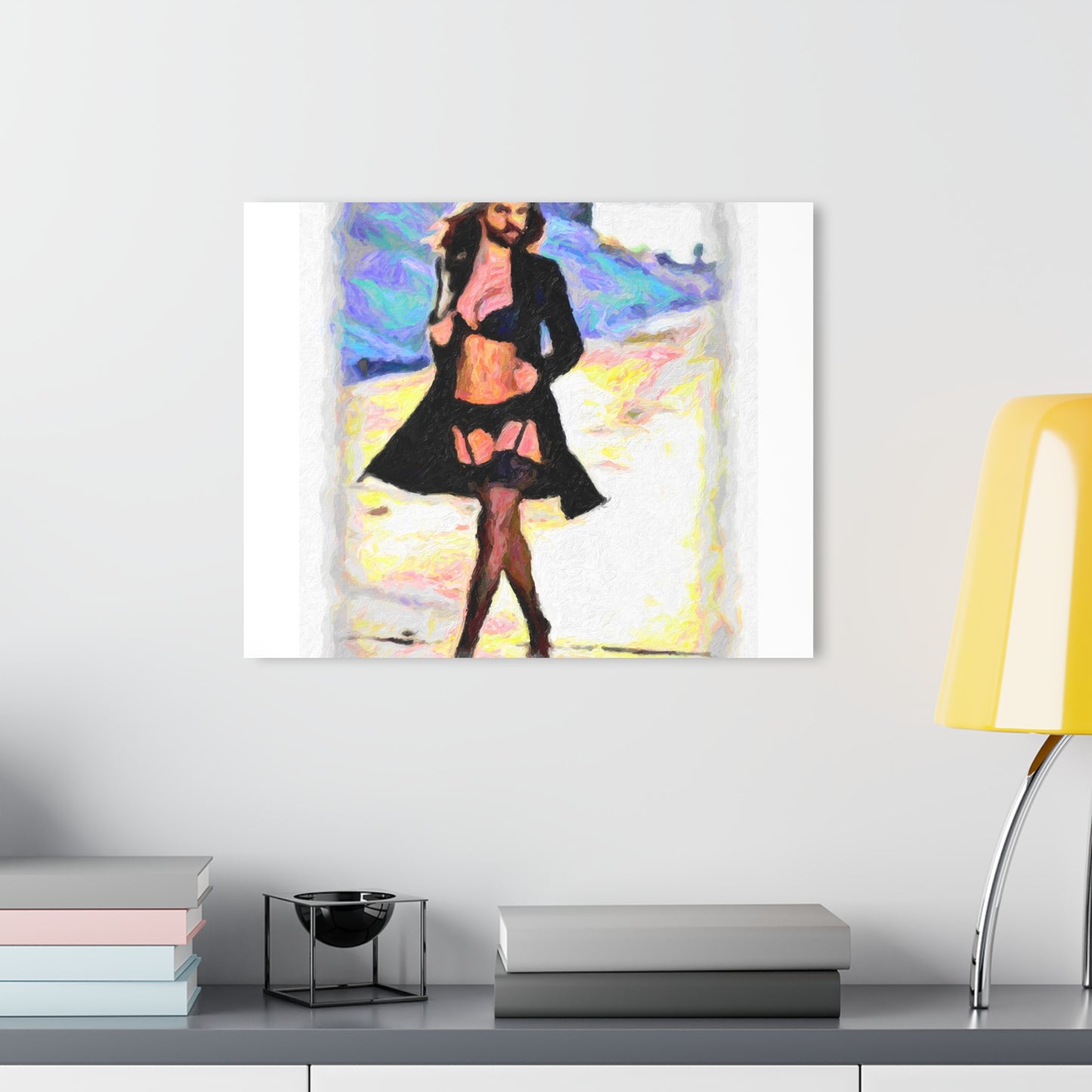 Acrylic Prints (French Cleat Hanging) ... The Low Spark of High_HEELED_Boys ... 'Garterbelt & Bra Inclusive!' ... Original Works ...