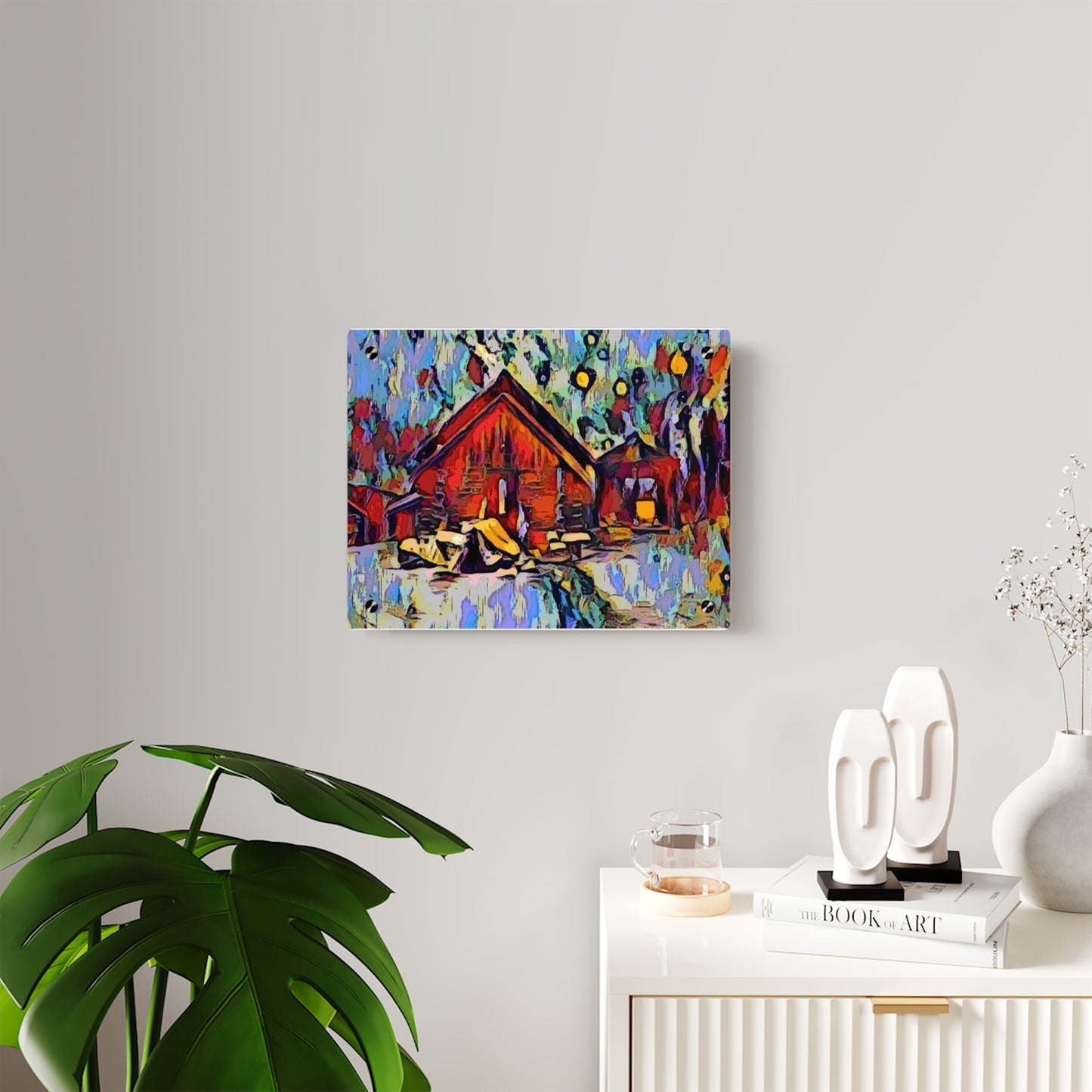 Acrylic Wall Art Panels ... A Very Abstract "Mountain Winter Scene" ... Original Works. Copyright Phot's Photo_LODA: Les Objets D'Art. December 2023 ...