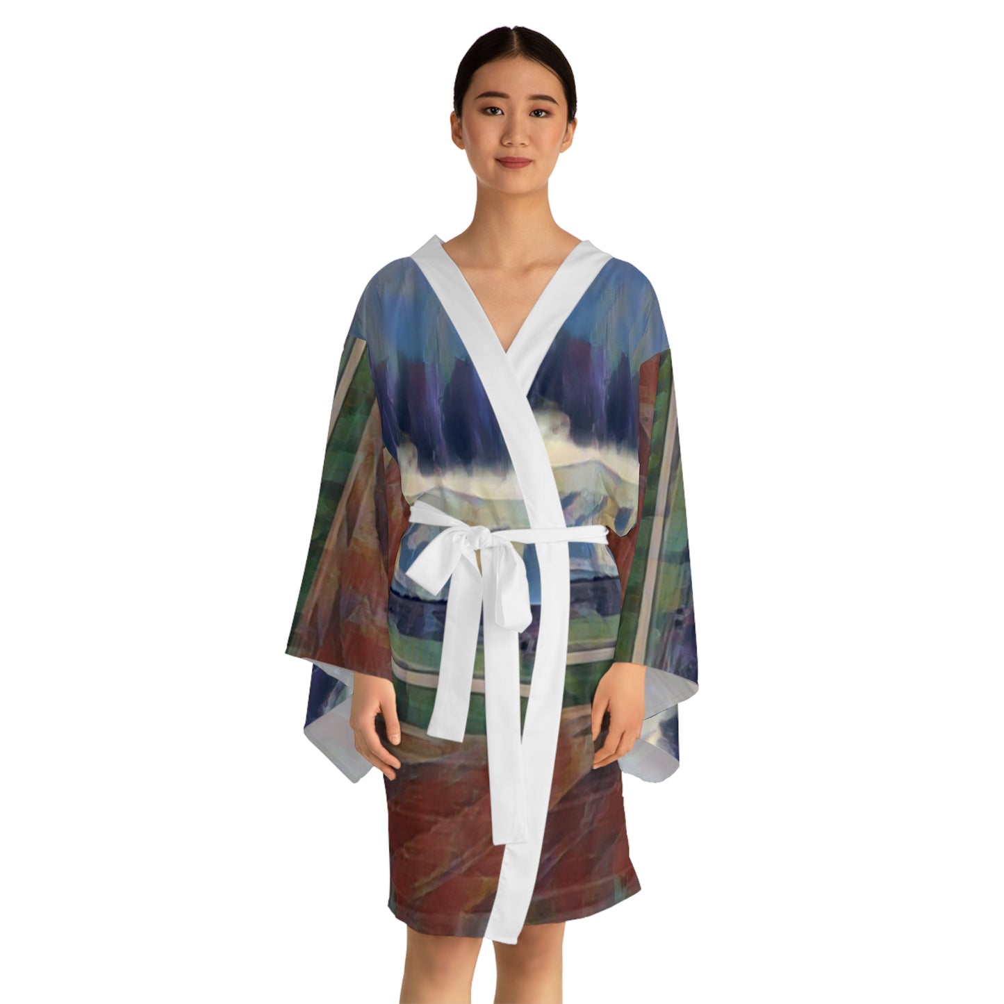 Long Sleeve Kimono Robe (AOP) ... On-The-Prairie .. "The Storm Is Brewing" ... Central Idaho: November 2023 ... Original Works ...