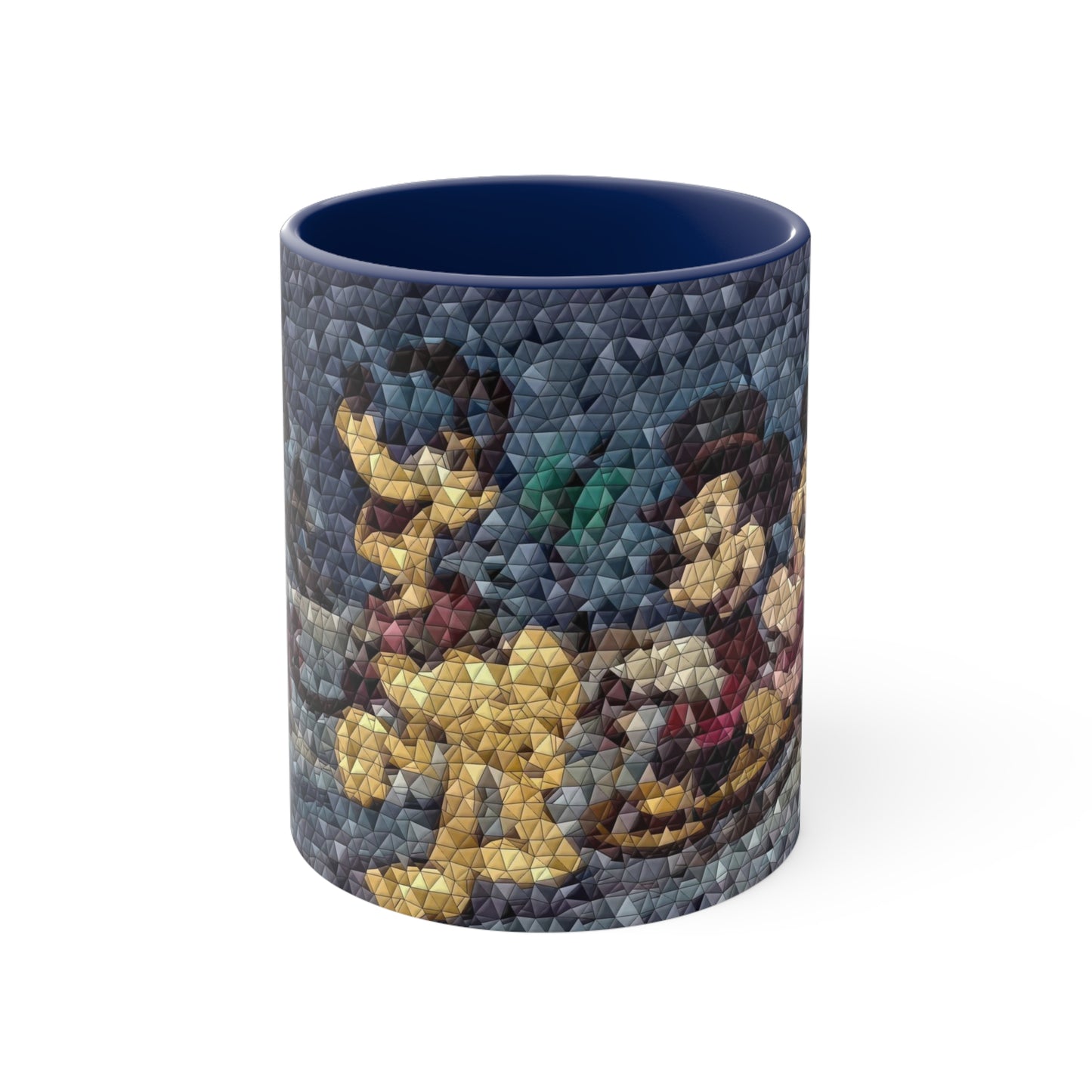Accent Coffee Mug, 11oz ... Mickey_N_Minnie Mouse & Pluto ... "A Winter Sleigh Ride" ... Original Works. Winter 2023 ...
