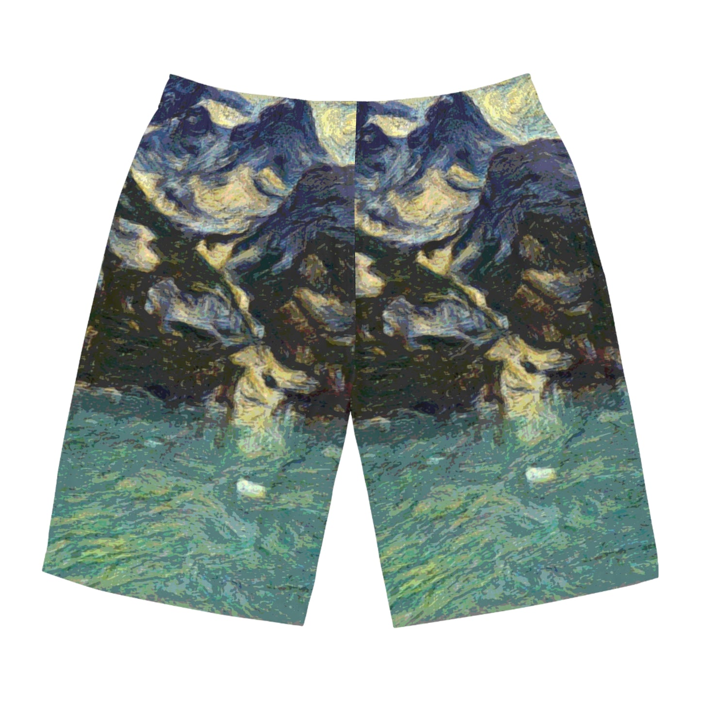 Men's Board Shorts (AOP) ... Tracy Arm Fjord ... South Of Skagway, Alaska ... Summer: June 2024 ... Original Works ...