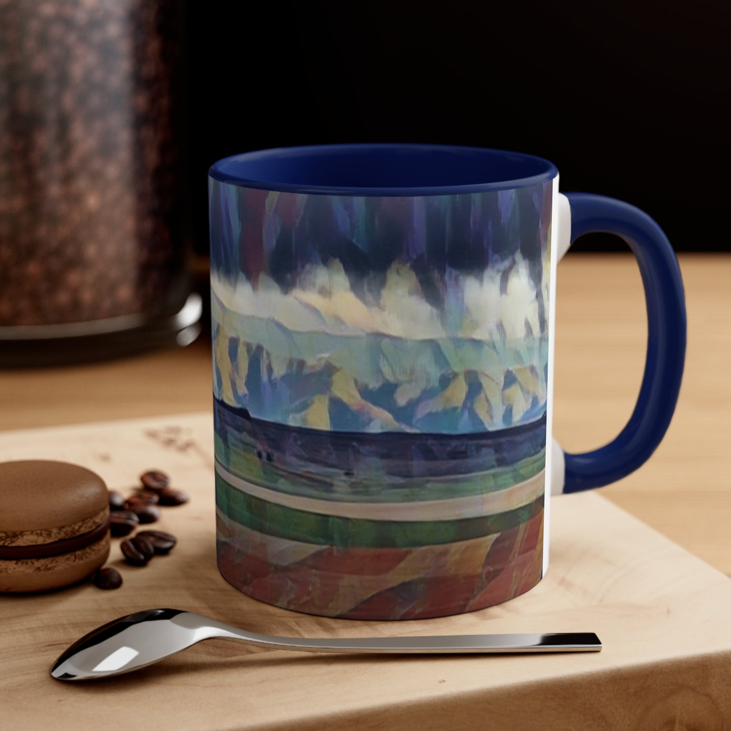 Accent Coffee Mug, 11oz ...  On-The-Prairie .. "The Storm Is Brewing" ... Central Idaho: November 2023 ... Original Works ...