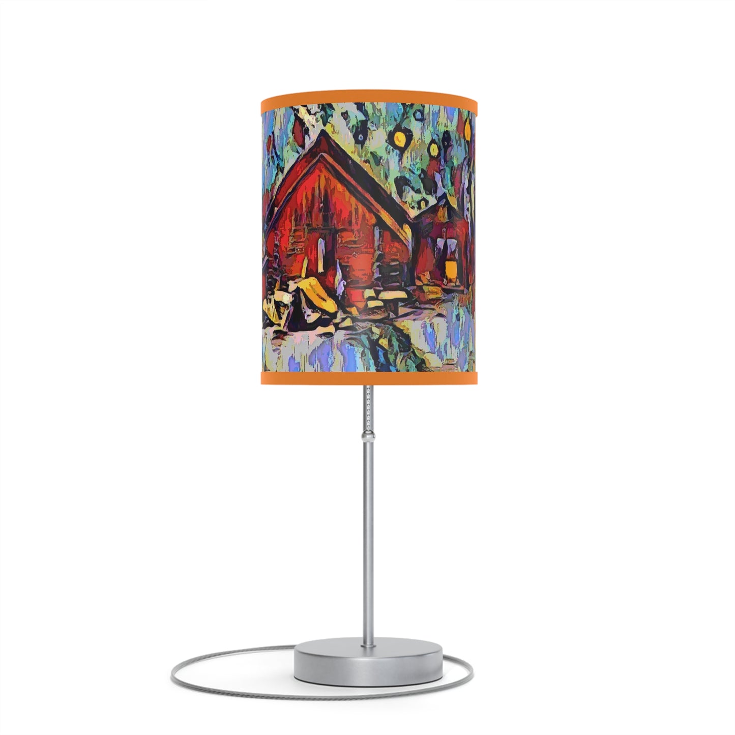 Lamp on a Stand, US|CA plug ... A Very Abstract "Mountain Winter Scene" ... Original Works. Copyright Phot's Photo_LODA: Les Objets D'Art. December 2023 ...