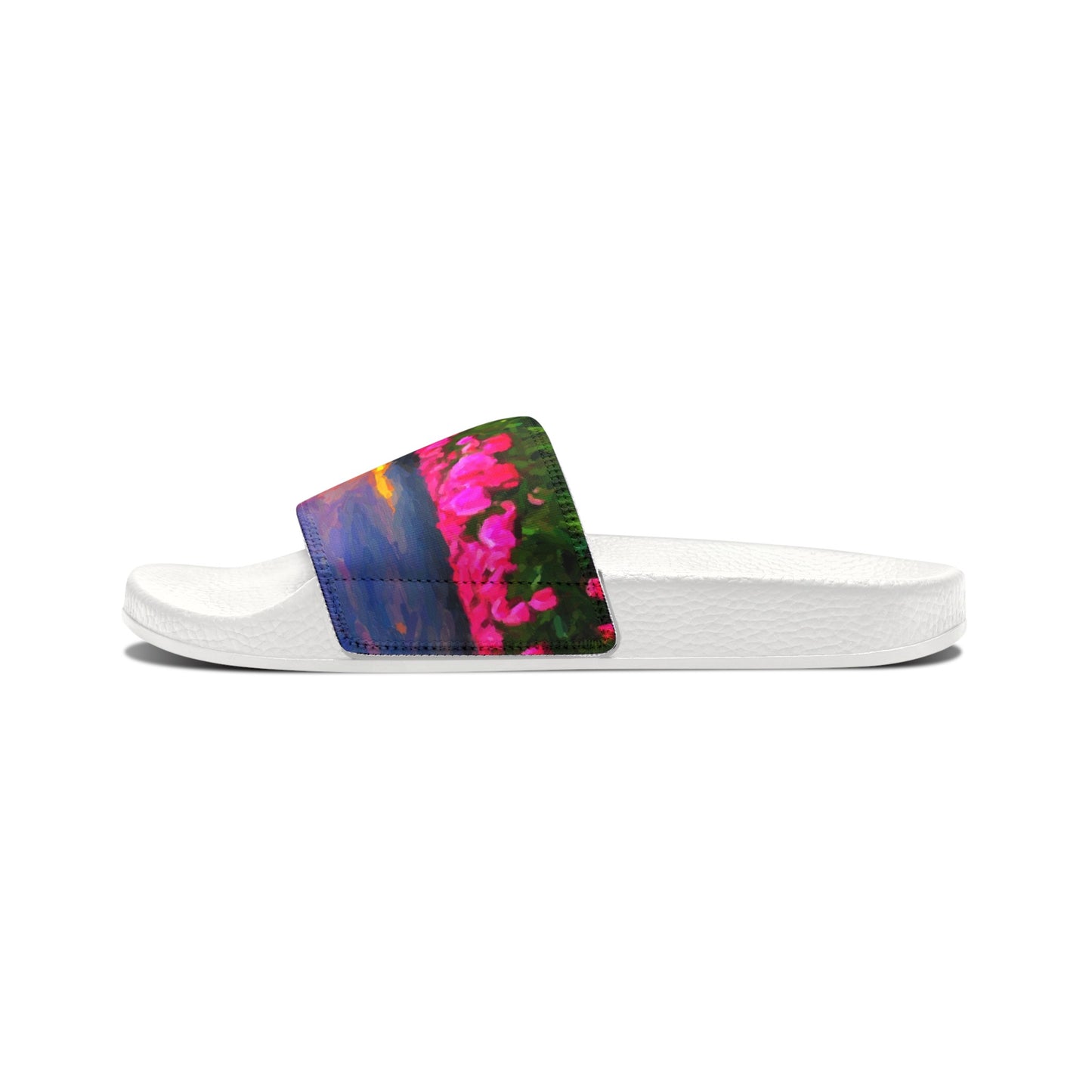 Men's PU Slide Sandals ... Skagit Valley Tulips ... Skagit Valley, Washington ... Family Archives ... Original Works ... Circa 1980's ...