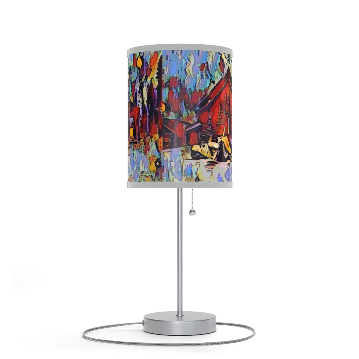 Lamp on a Stand, US|CA plug ... A Very Abstract "Mountain Winter Scene" ... Original Works. Copyright Phot's Photo_LODA: Les Objets D'Art. December 2023 ...