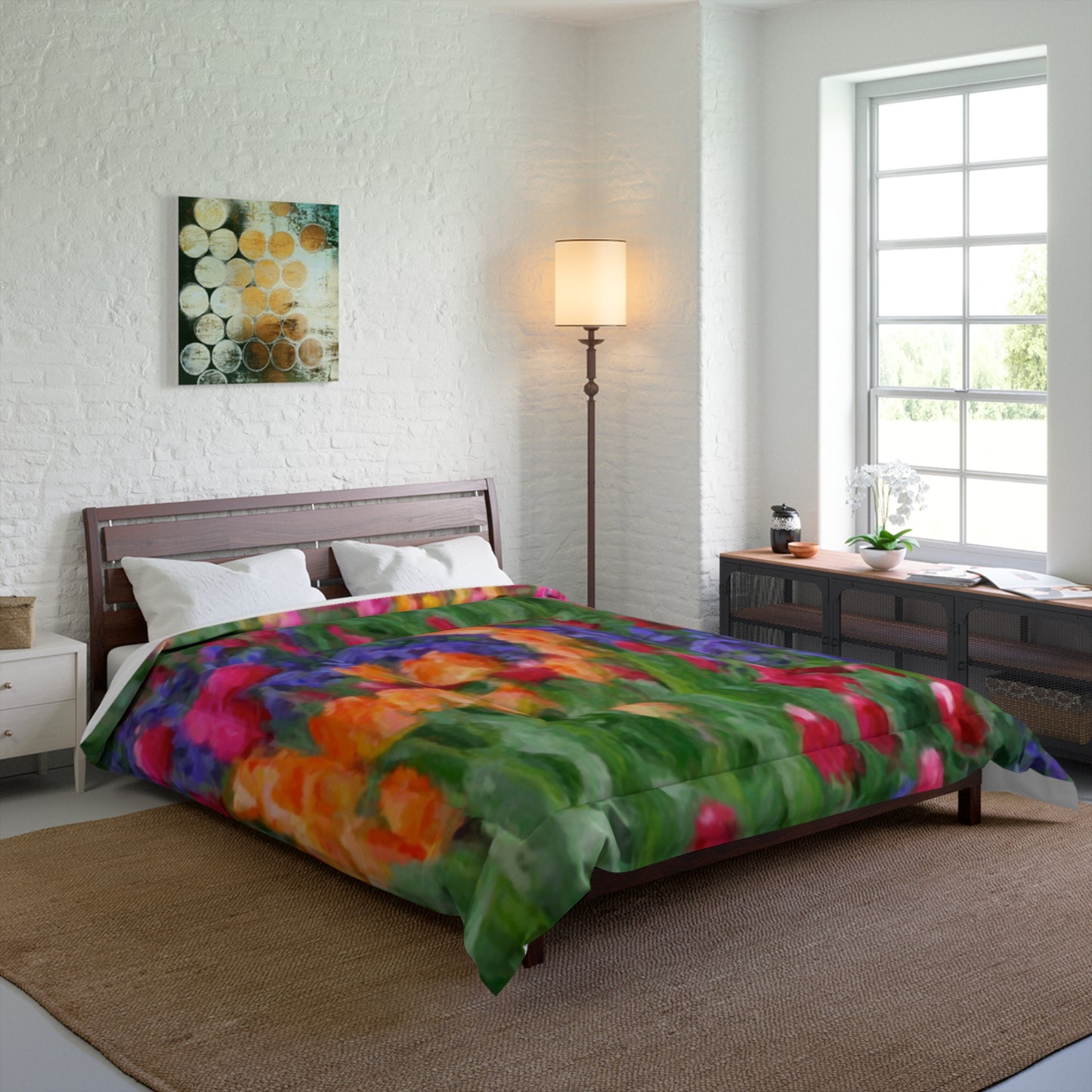 Comforter ... Skagit Valley Tulips ... Skagit Valley, Washington ... Family Archives ... Original Works ... Circa 1980's ...
