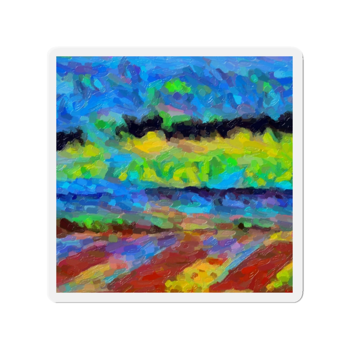 Die-Cut Magnets ... On-The-Prairie .. "The Storm Is Brewing" ... Central Idaho: November 2023 ... Original Works  ...