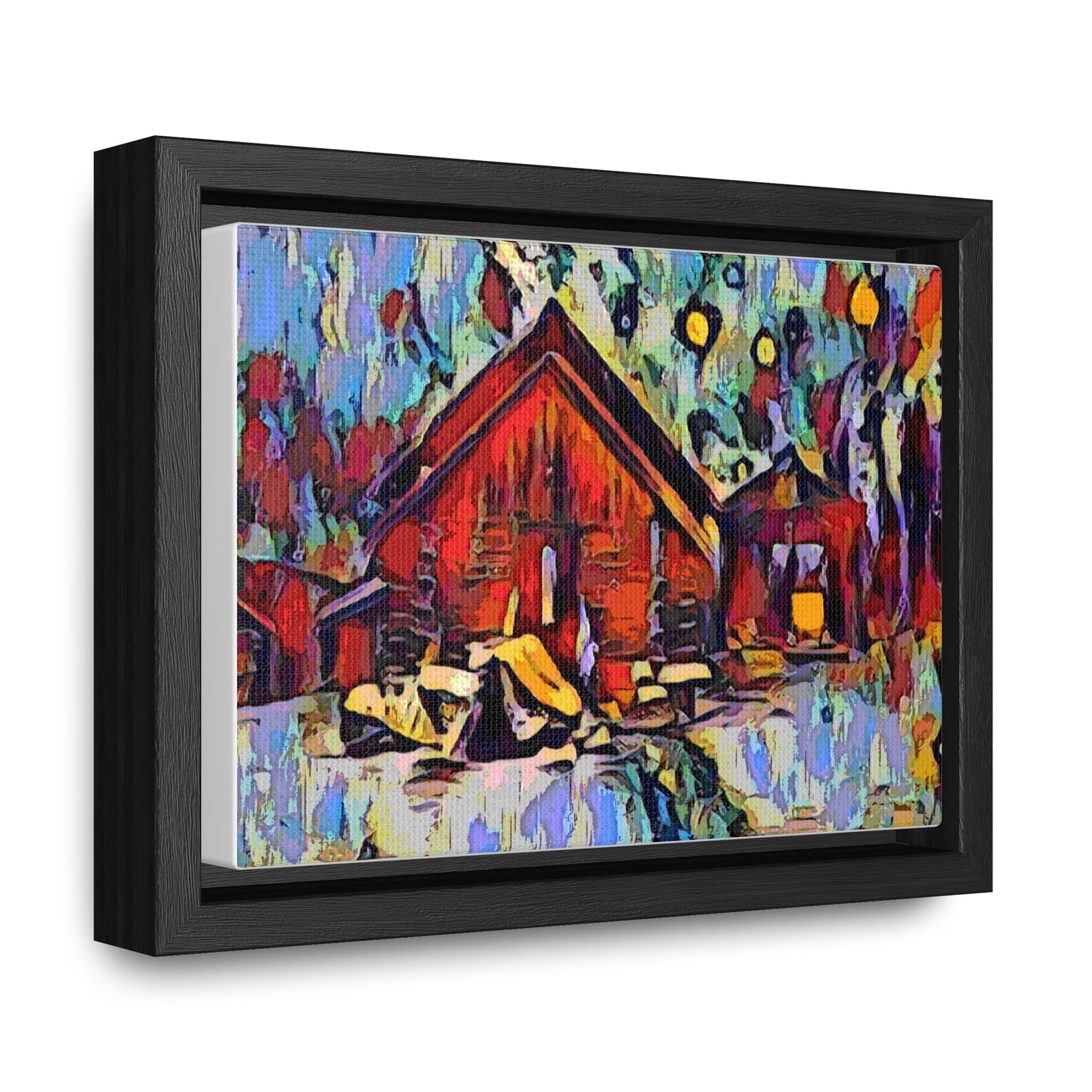 Gallery Canvas Wraps, Horizontal Frame ... A Very Abstract "Mountain Winter Scene" ... Original Works. Copyright Phot's Photo_LODA: Les Objets D'Art. December 2023 ...