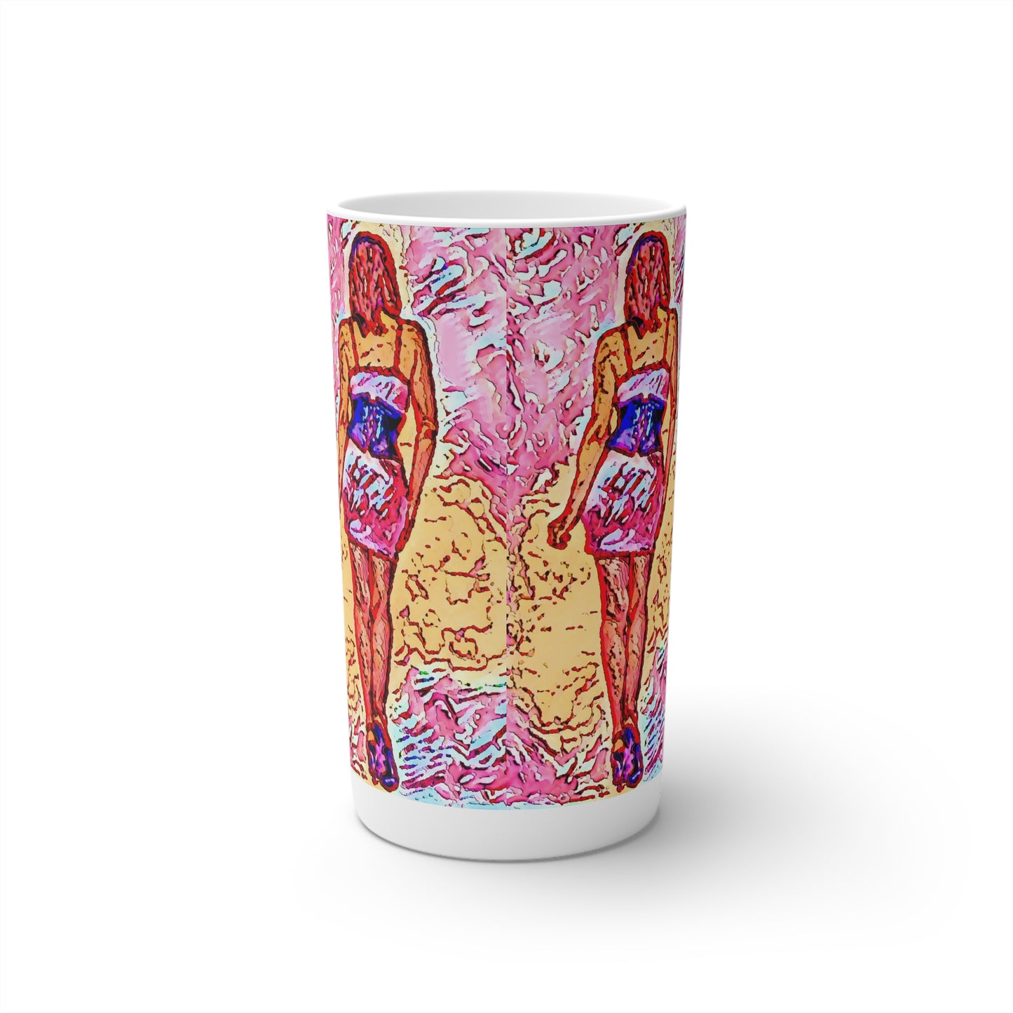 Conical Coffee Mugs (3oz, 8oz, 12oz) ...  I'll Walk 'A-Hundred-Miles' In Stilettos ... Original Works ... June 2023. Central Idaho, USA ...