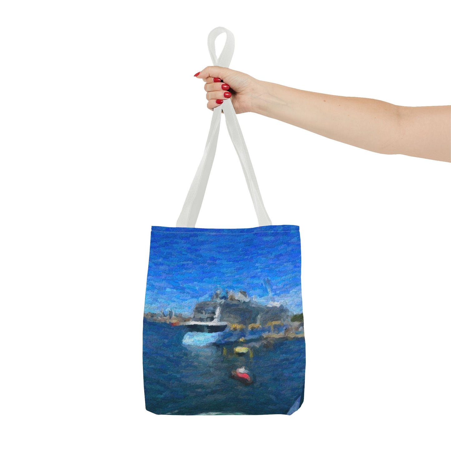 Tote Bag (AOP) ... Into Vancouver Harbor We Arrive: Celebrity Edge-Cruise ... Vancouver, British Columbia ... June 2024 ... Original Works