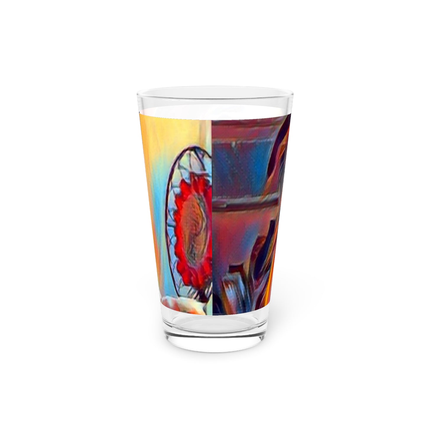 Pint Glass, 16oz ... Ozzy-Hippensteel ... "Don't Cry Now ... Dry-Your-Eyes ... On-The-Wind". Original Works. May 2023.