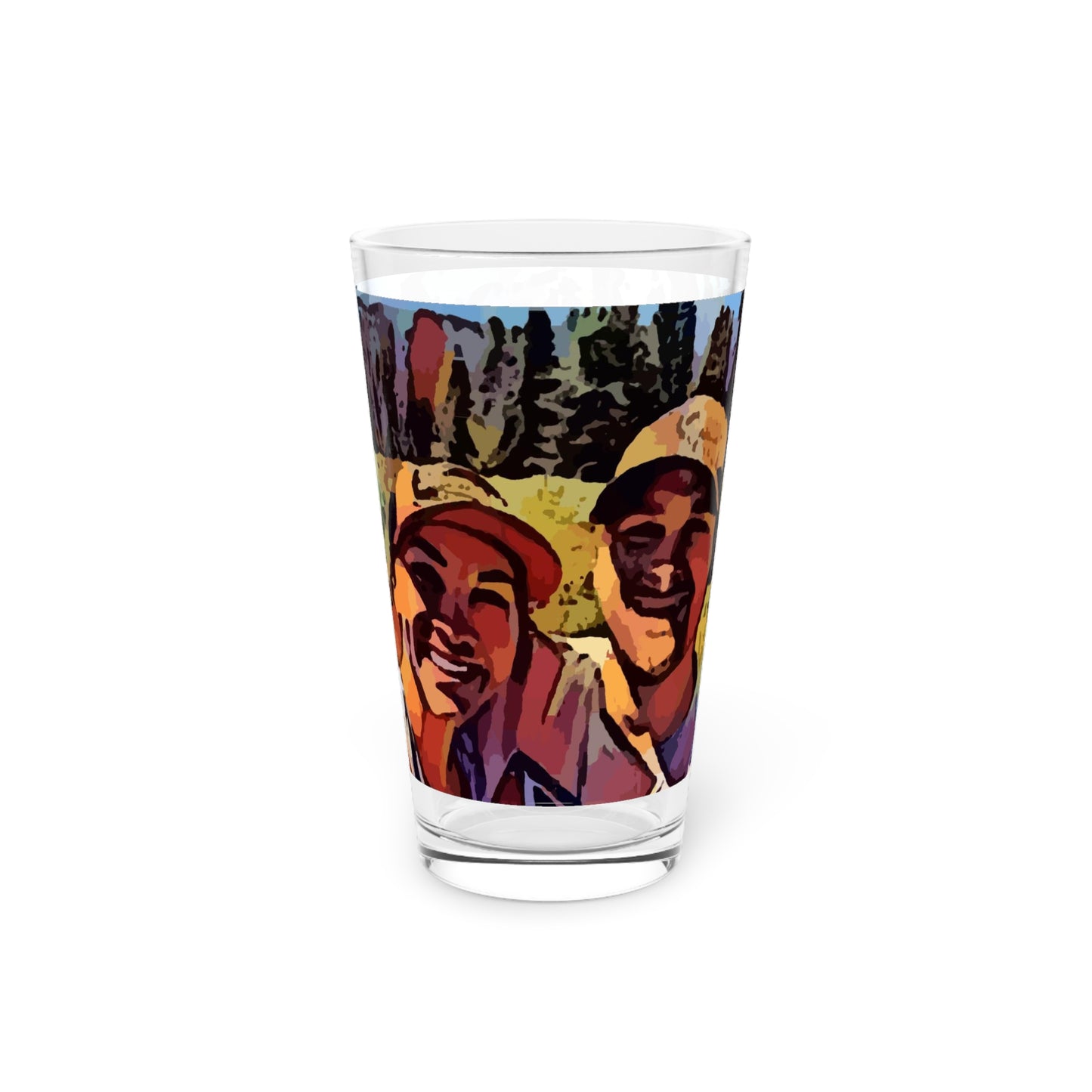 Pint Glass, 16oz ... "The Best Of Friends" ... Original Works ... December 2023 ... Central Idaho, USA.