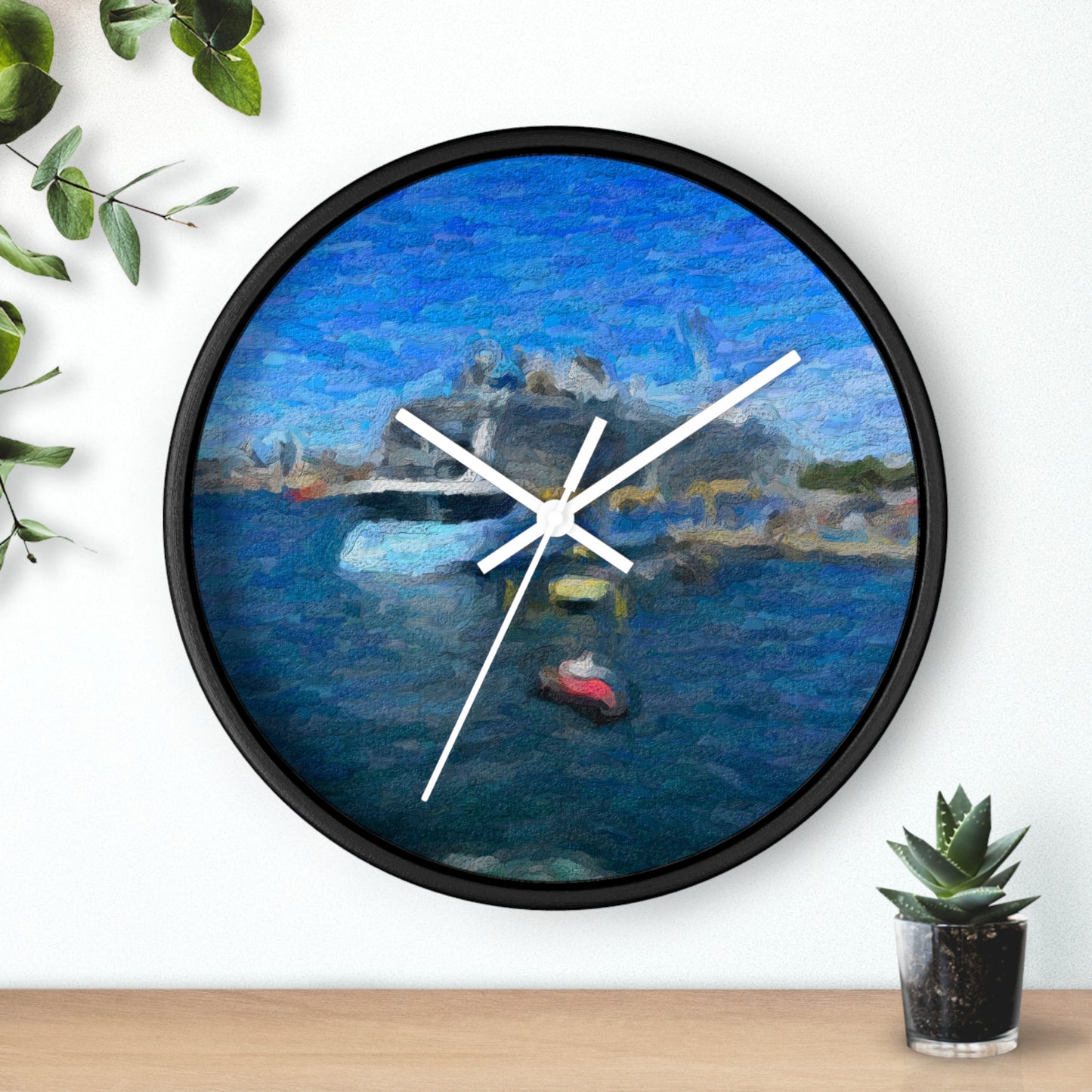 Wall Clock ... Into Vancouver Harbor We Arrive: Celebrity Edge-Cruise ... Vancouver, British Columbia ... June 2024 ... Original Works