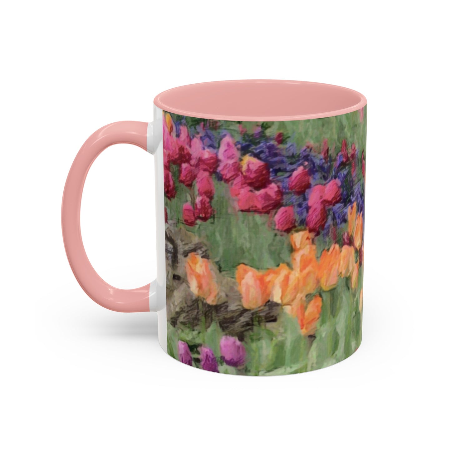 Accent Coffee Mug (11, 15oz) ... Skagit Valley Tulips ... Skagit Valley, Washington ... Family Archives ... Original Works ... Circa 1980's ...