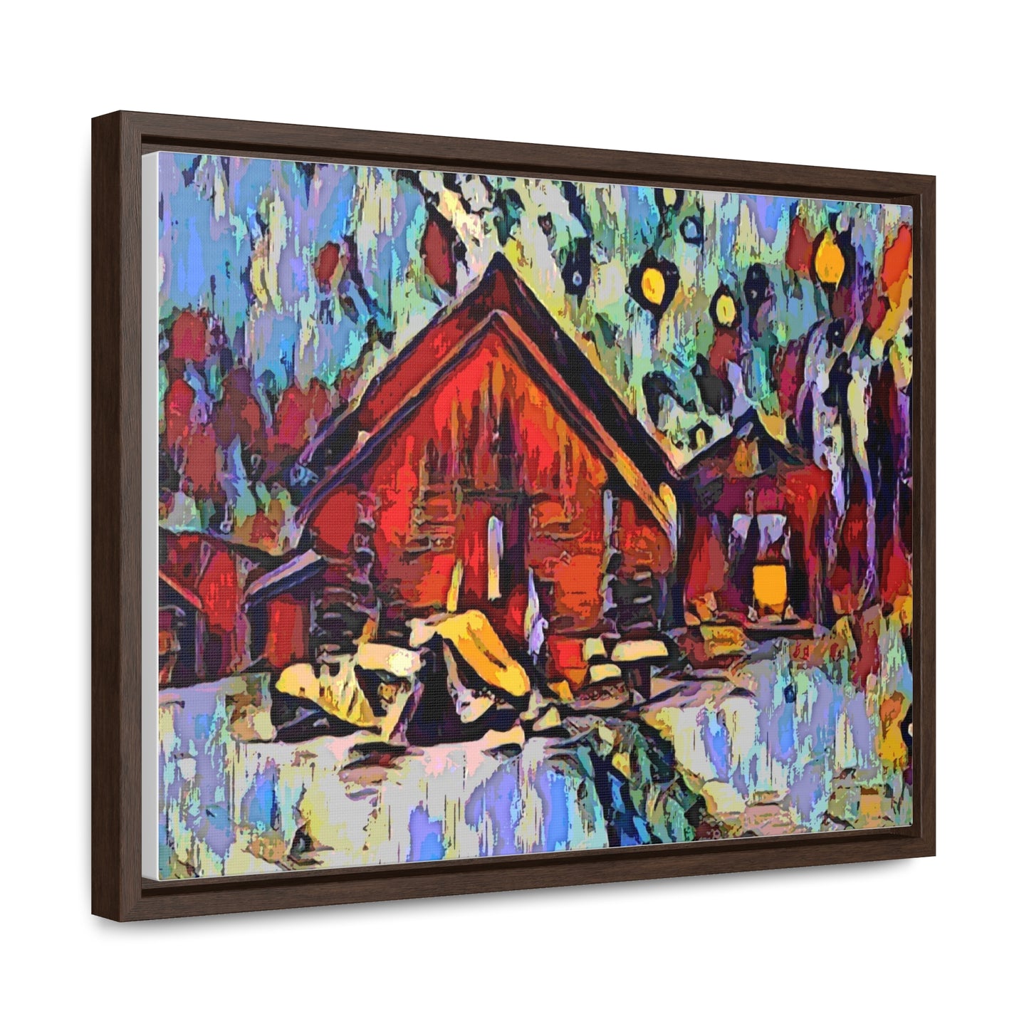 Gallery Canvas Wraps, Horizontal Frame ... A Very Abstract "Mountain Winter Scene" ... Original Works. Copyright Phot's Photo_LODA: Les Objets D'Art. December 2023 ...