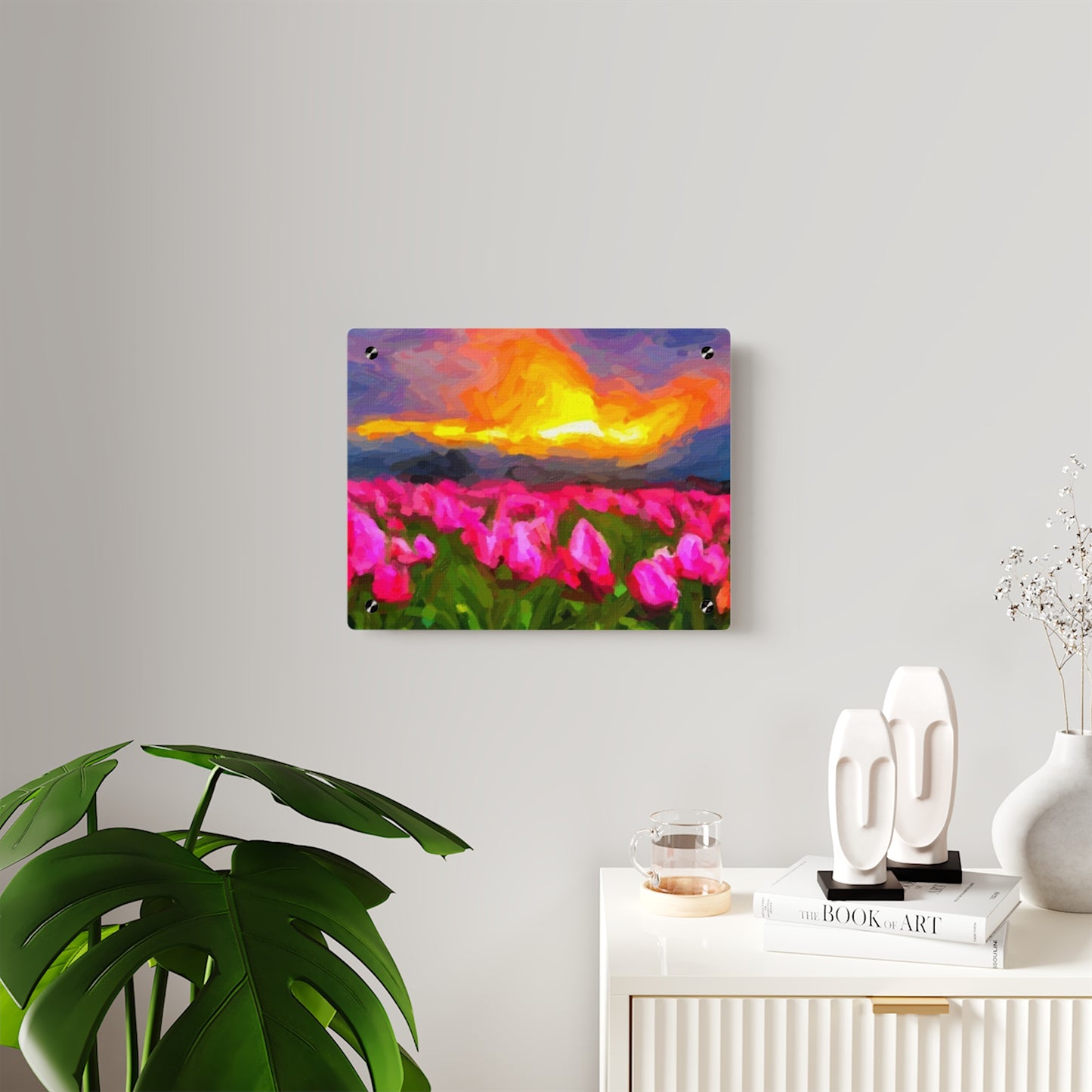 Acrylic Wall Art Panels ... Skagit Valley Tulips ... Skagit Valley, Washington ... Family Archives ... Original Works ... Circa 1980's ...