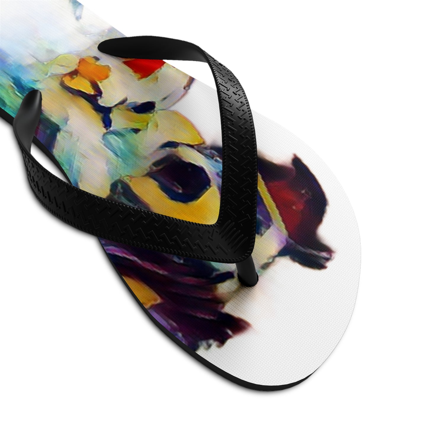 Unisex Flip-Flops ... Ozzy-Hippensteel ... "Don't Cry Now ... Dry-Your_Eyes ... On The Wind". Oriignal Works. May 2023.