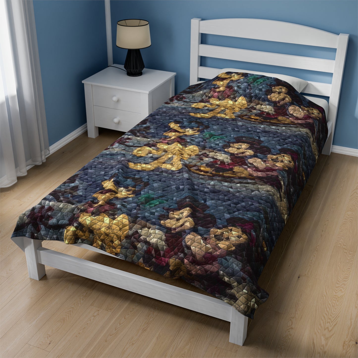 Velveteen Plush Blanket ... Mickey_N_Minnie Mouse & Pluto ... "A Winter Sleigh Ride" ... Original Works. Winter 2023 ...