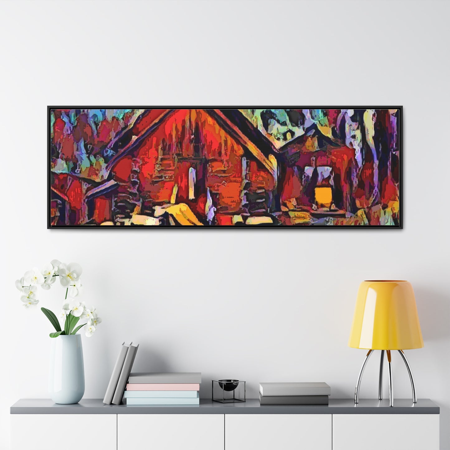 Gallery Canvas Wraps, Horizontal Frame ... A Very Abstract "Mountain Winter Scene" ... Original Works. Copyright Phot's Photo_LODA: Les Objets D'Art. December 2023 ...