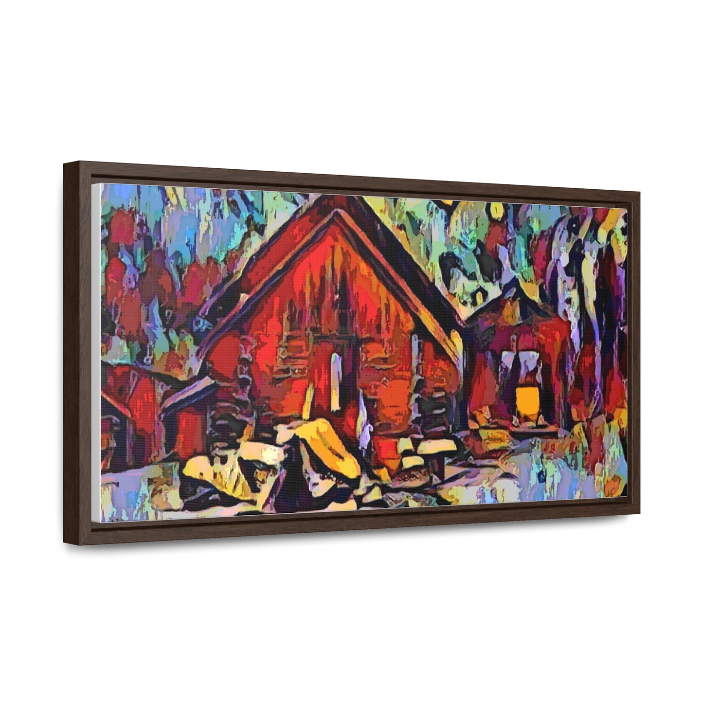 Gallery Canvas Wraps, Horizontal Frame ... A Very Abstract "Mountain Winter Scene" ... Original Works. Copyright Phot's Photo_LODA: Les Objets D'Art. December 2023 ...