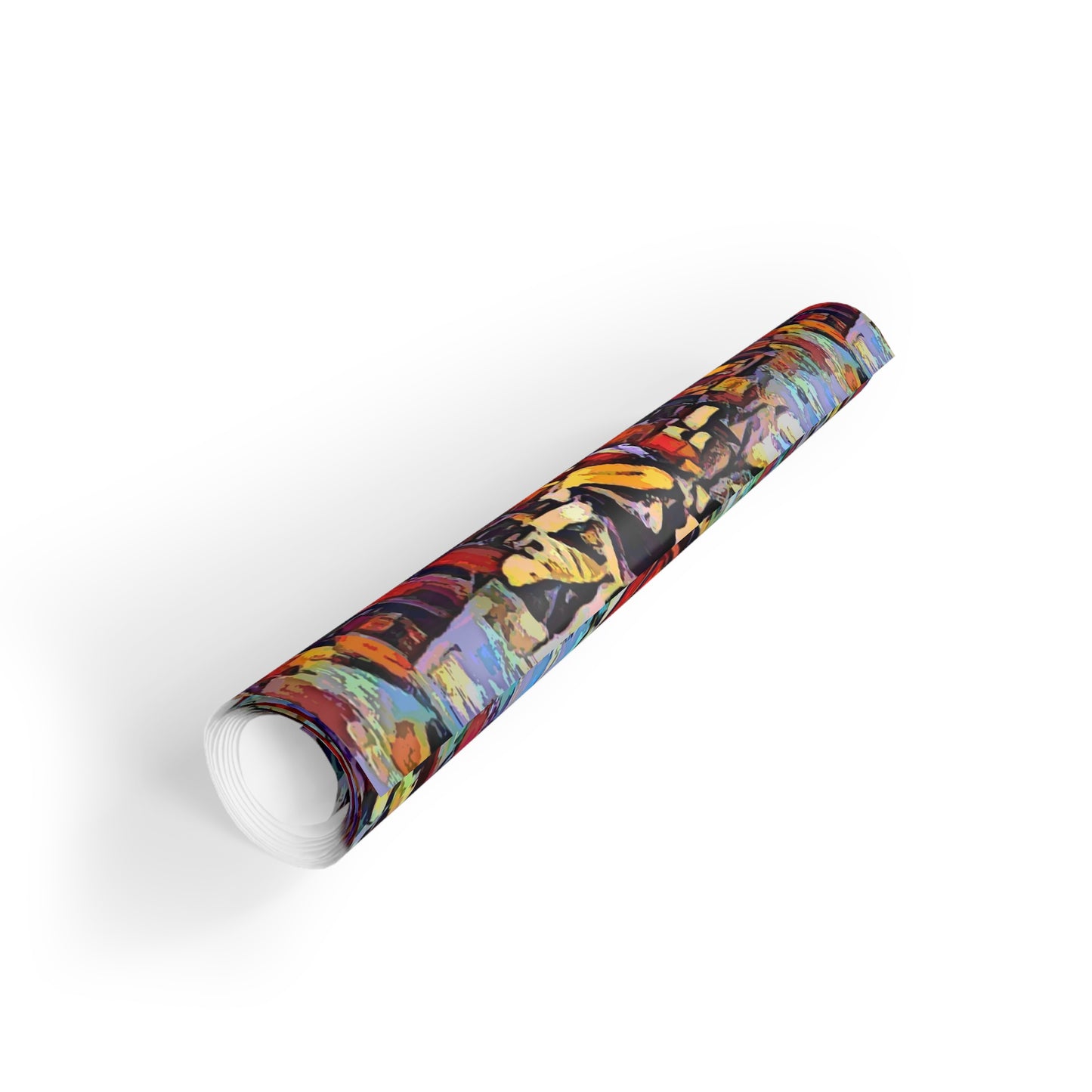 Gift Wrapping Paper Rolls, 1pc ... A Very Abstract "Mountain Winter Scene" ... Original Works. Copyright Phot's Photo_LODA: Les Objets D'Art. December 2023 ...