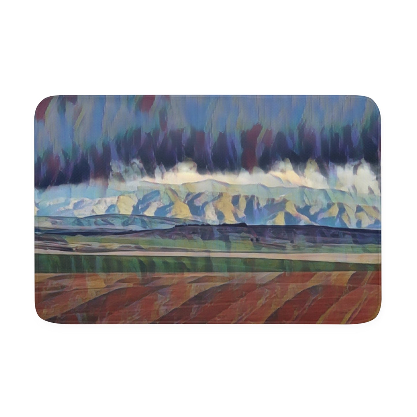 Memory Foam Bath Mat ... On-The-Prairie .. "The Storm Is Brewing" ... Central Idaho: November 2023 ... Original Works  ...