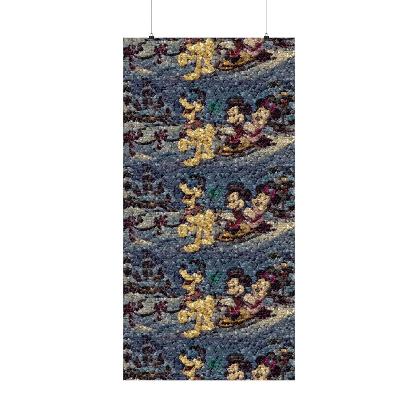 Matte Vertical Posters ... Mickey_N_Minnie Mouse & Pluto ... "A Winter Sleigh Ride" ... Original Works. Winter 2023 ...