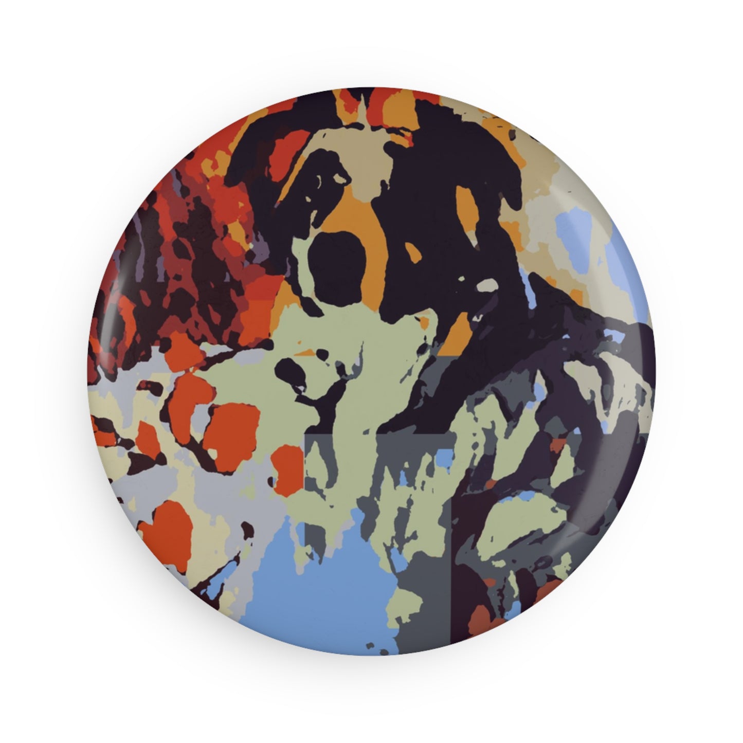 Button Magnet, Round (1 & 10 pcs) ... Ozzy-Hippensteel ... "Don't Cry Now ... Dry-Your-Eyes ... On-The-Wind". Original Works. May 2023.