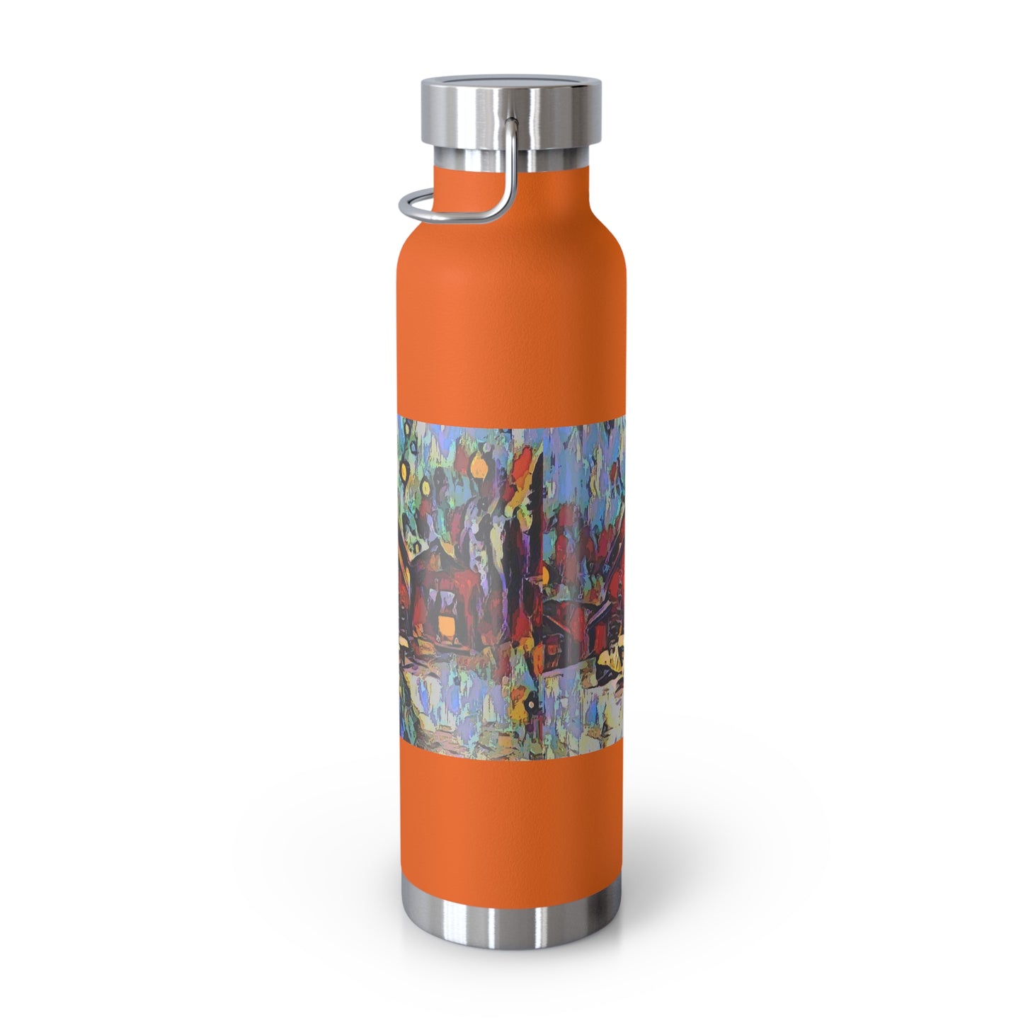 Copper Vacuum Insulated Bottle, 22oz ... A Very Abstract "Mountain Winter Scene" ... Original Works. Copyright Phot's Photo_LODA: Les Objets D'Art. December 2023 ...