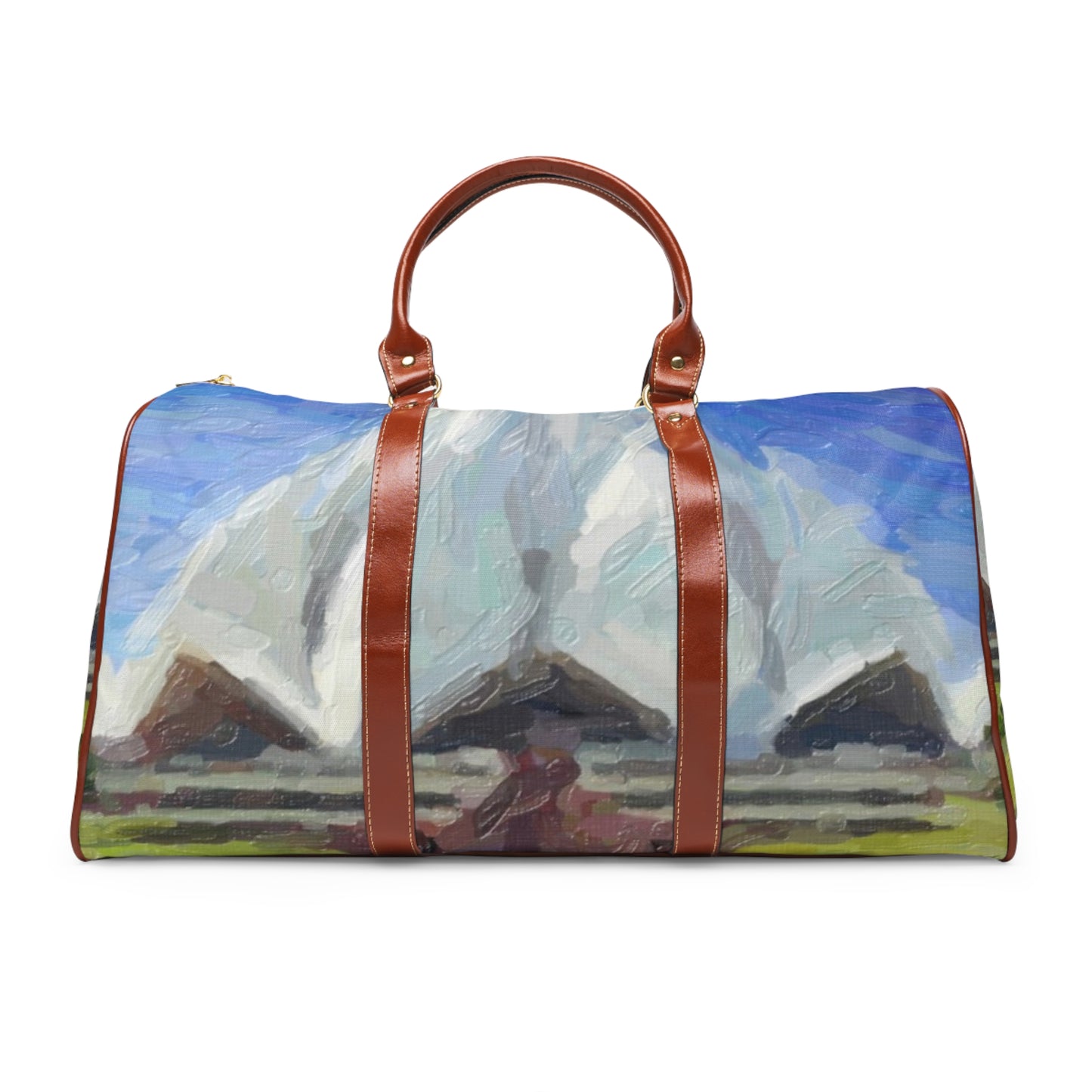 Waterproof Travel Bag ... Bahai'i-House-Of-Worship ... "New Delhi's World-Famous Lotus Temple" ... Original Works ... Delhi, India: Circa 2003-2007 ...