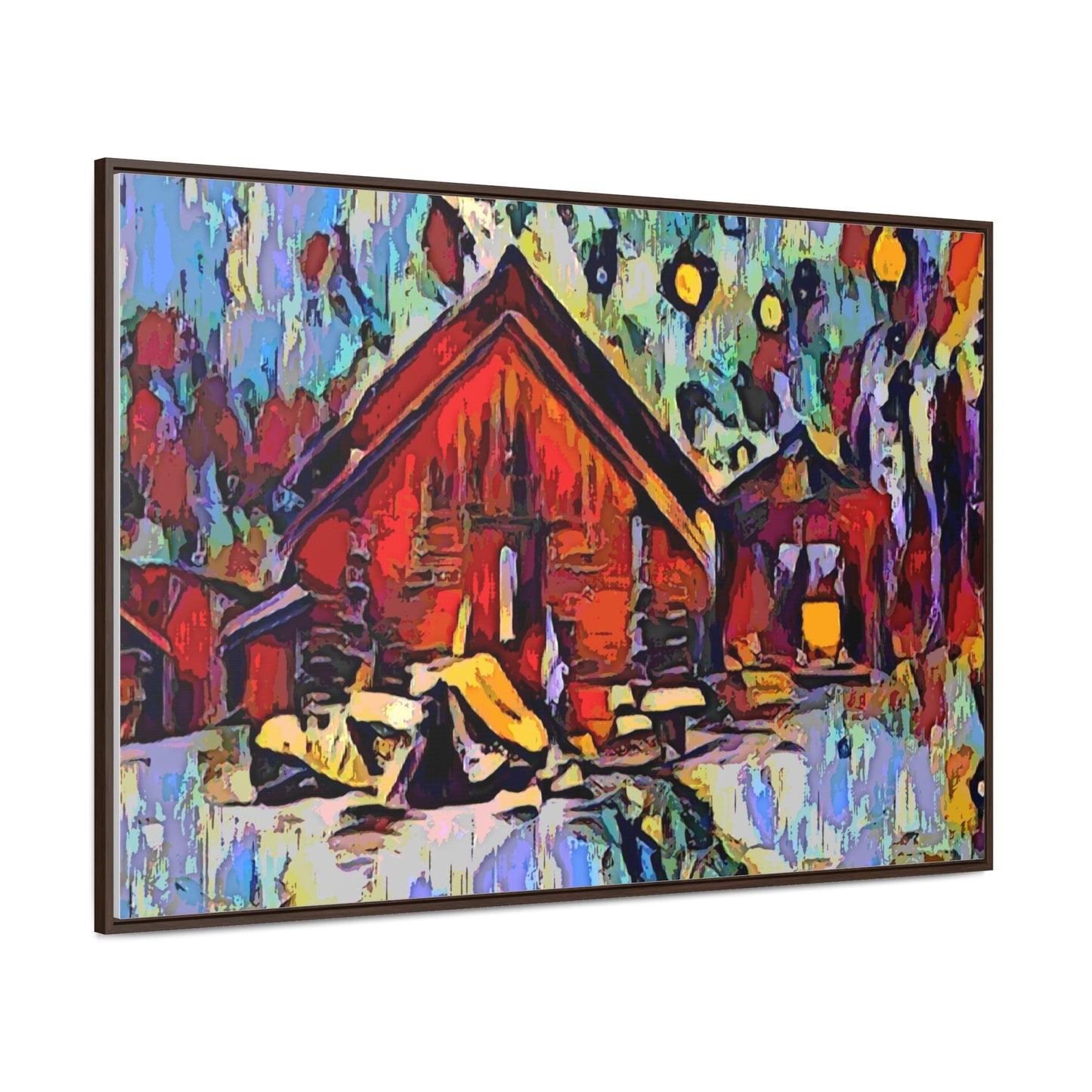 Gallery Canvas Wraps, Horizontal Frame ... A Very Abstract "Mountain Winter Scene" ... Original Works. Copyright Phot's Photo_LODA: Les Objets D'Art. December 2023 ...