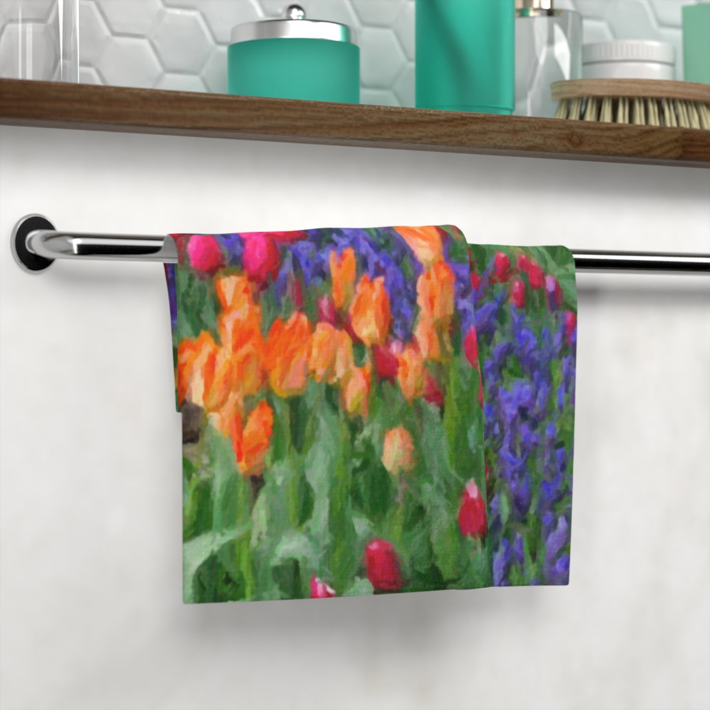 Face Towel ... Skagit Valley Tulips ... Skagit Valley, Washington ... Family Archives ... Original Works ... Circa 1980's ...