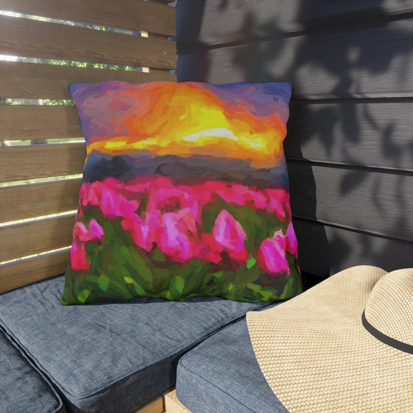 Outdoor Pillows ... Skagit Valley Tulips ... Skagit Valley, Washington ... Family Archives ... Original Works ... Circa 1980's ...