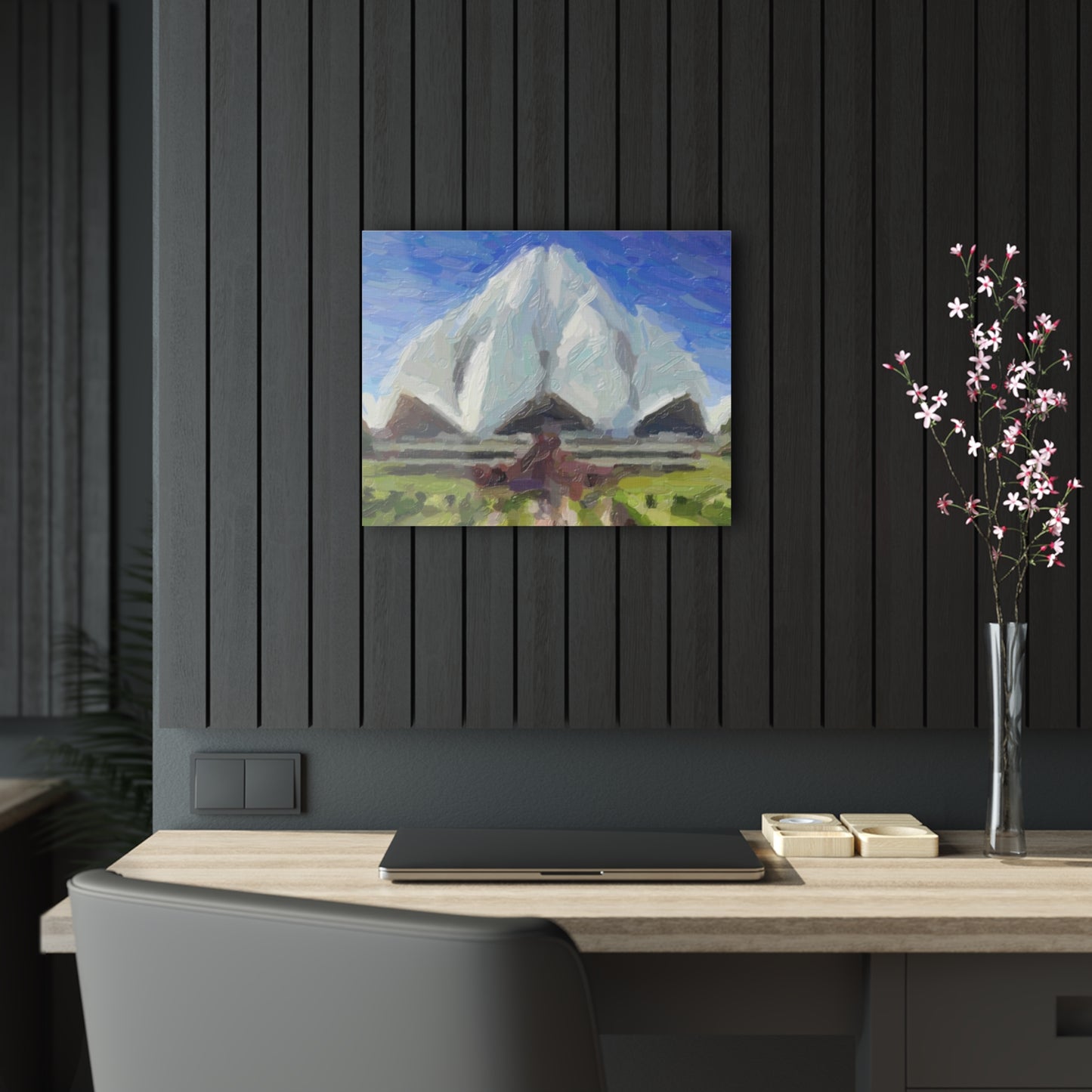 Acrylic Prints ... Bahai'i-House-Of-Worship ... "New Delhi's World-Famous Lotus Temple" ... Original Works ...  Delhi, India: Circa 2003-2007 ...