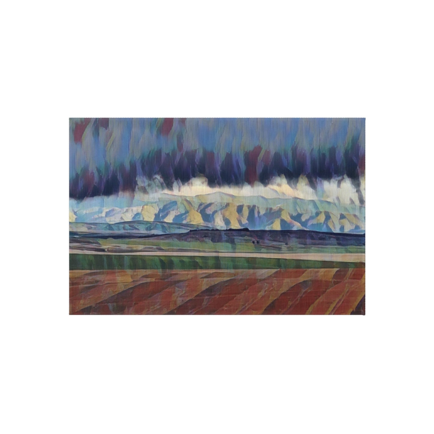 Outdoor Rug ... On-The-Prairie .. "The Storm Is Brewing" ... Central Idaho: November 2023 ... Original Works  ...