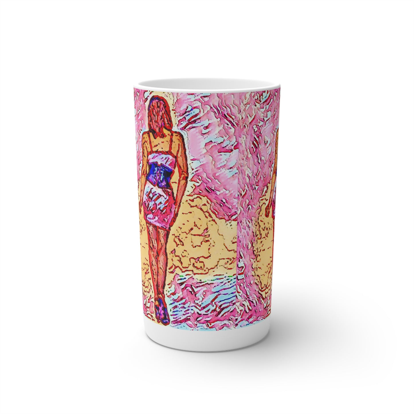 Conical Coffee Mugs (3oz, 8oz, 12oz) ...  I'll Walk 'A-Hundred-Miles' In Stilettos ... Original Works ... June 2023. Central Idaho, USA ...