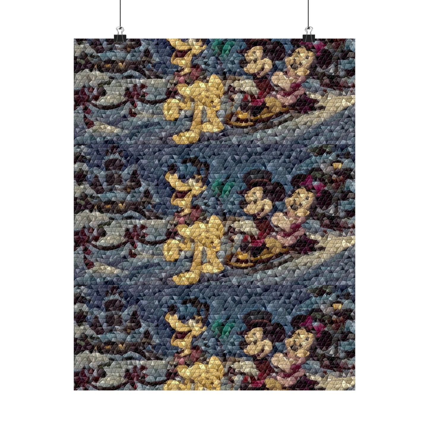 Matte Vertical Posters ... Mickey_N_Minnie Mouse & Pluto ... "A Winter Sleigh Ride" ... Original Works. Winter 2023 ...