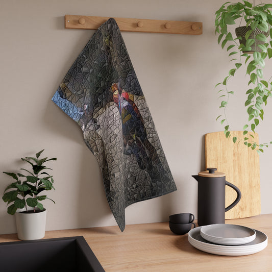 Kitchen Towel ... TDF: Tour-de-France: Stage_2 ... En-Italia ... (Italian-Alps)... Col-de-Turini ... Original Works ... July 2024 ...