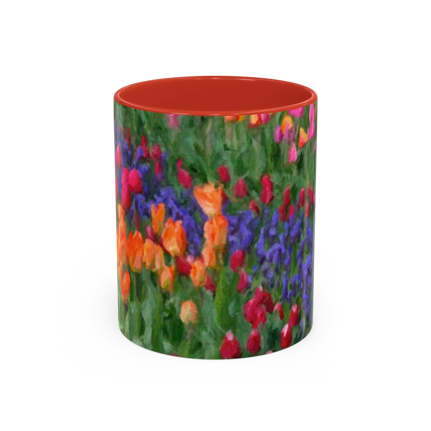 Accent Coffee Mug (11, 15oz) ... Skagit Valley Tulips ... Skagit Valley, Washington ... Family Archives ... Original Works ... Circa 1980's ...