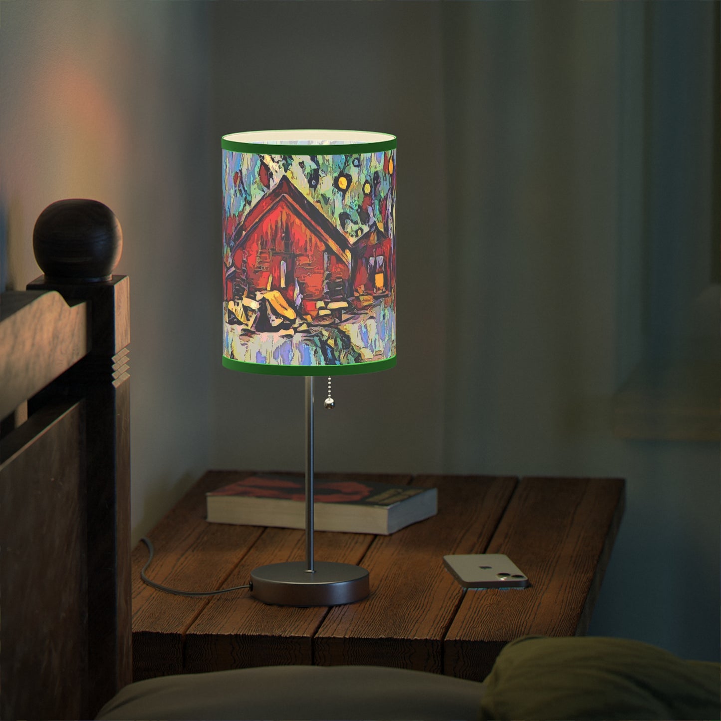 Lamp on a Stand, US|CA plug ... A Very Abstract "Mountain Winter Scene" ... Original Works. Copyright Phot's Photo_LODA: Les Objets D'Art. December 2023 ...