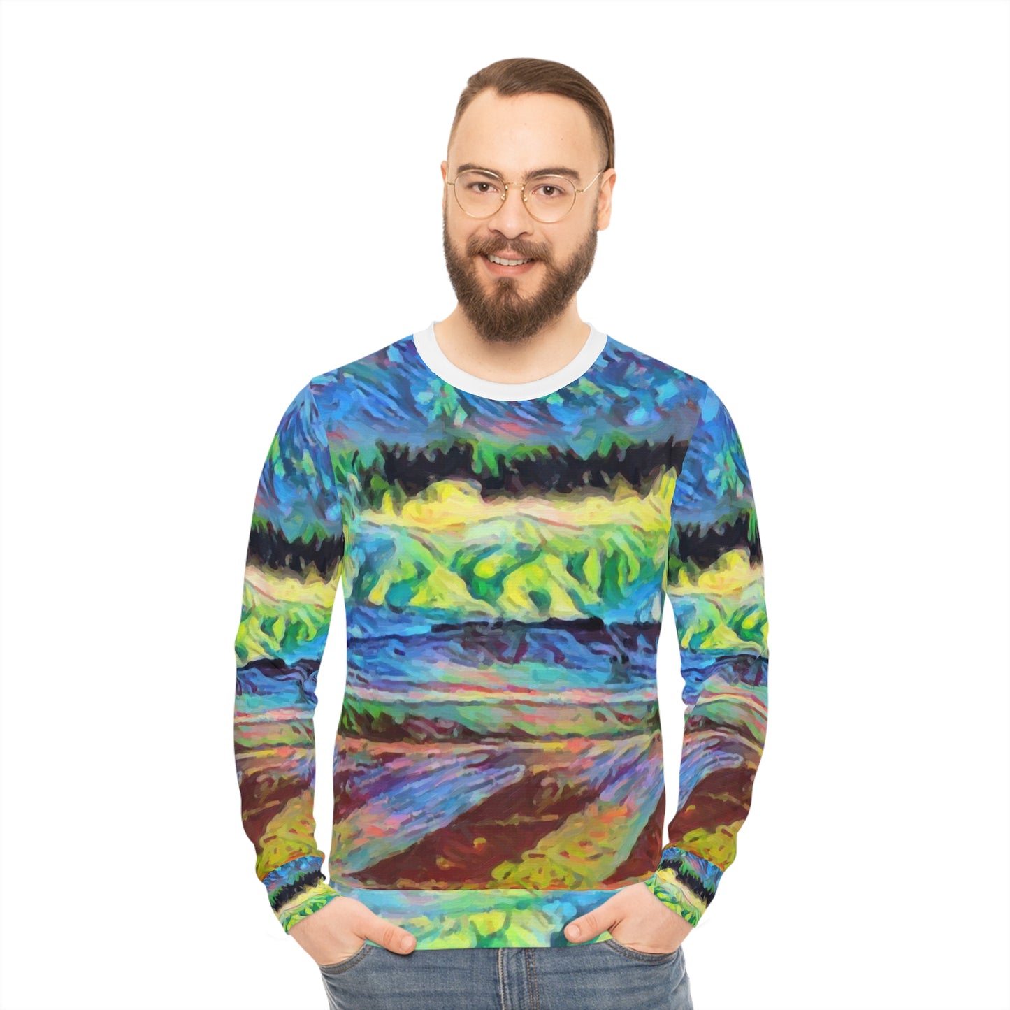 Lightweight Sweatshirt (AOP) ... On-The-Prairie .. "The Storm Is Brewing" ... Central Idaho: November 2023 ... Original Works  ...