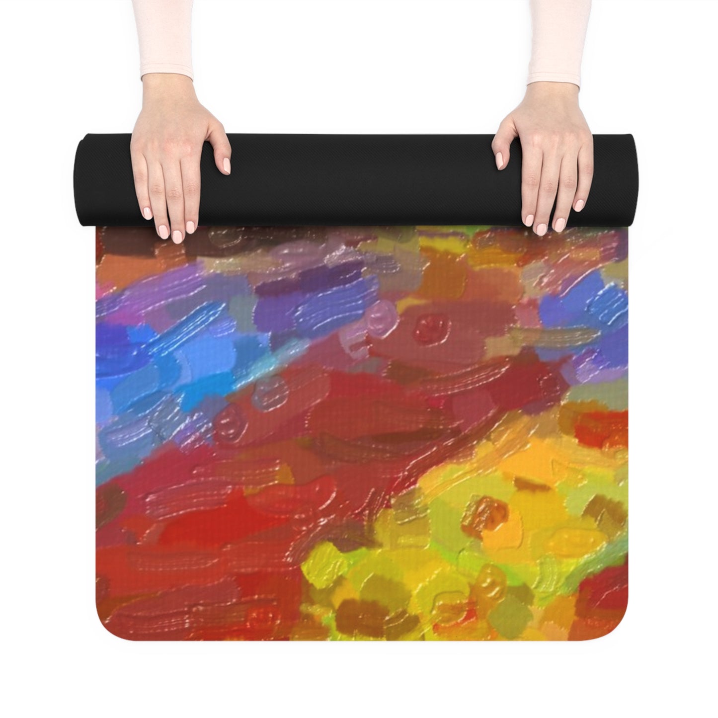 Rubber Yoga Mat ... On-The-Prairie .. "The Storm Is Brewing" ... Central Idaho: November 2023 ... Original Works  ...