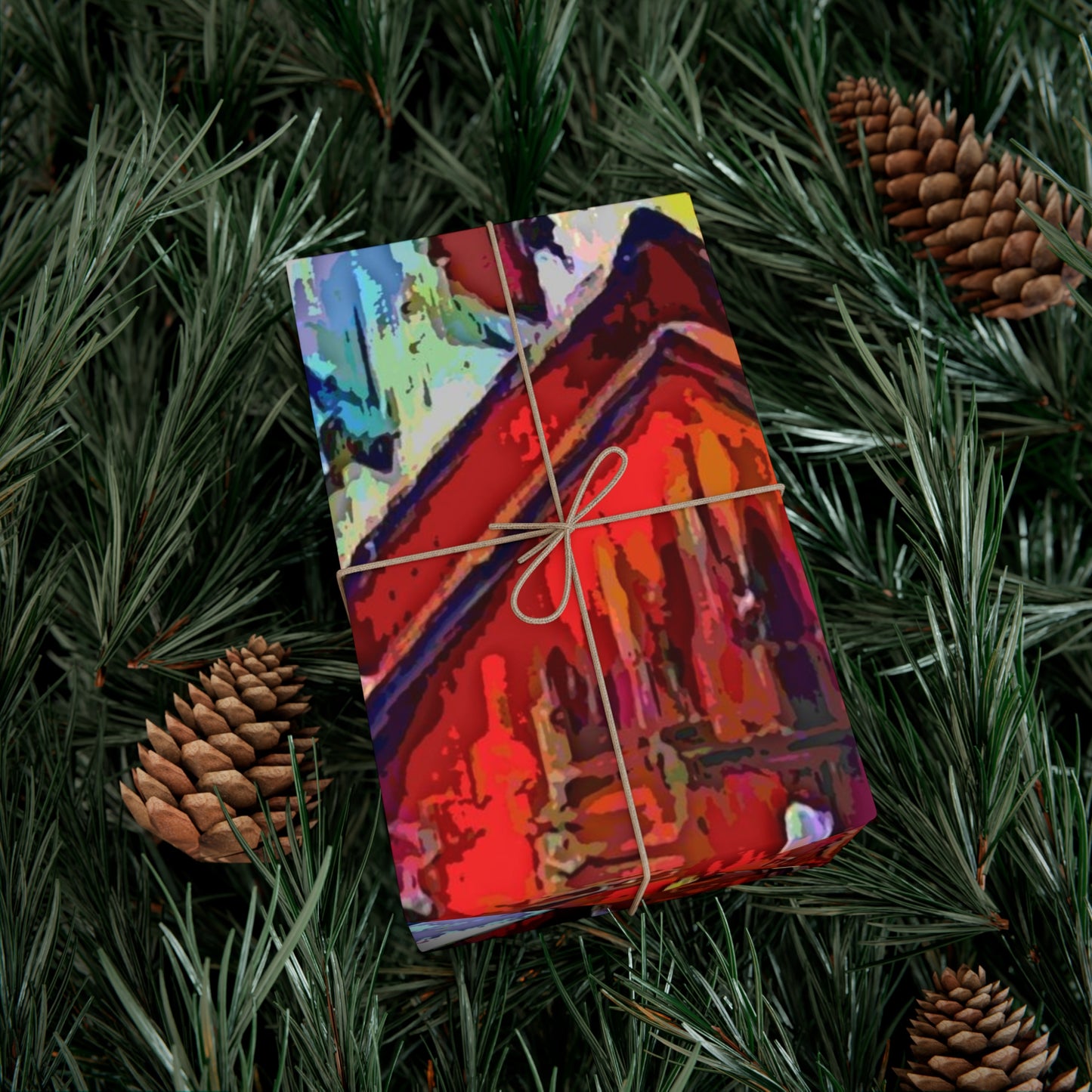 Gift Wrap Papers ... A Very Abstract "Mountain Winter Scene" ... Original Works. Copyright Phot's Photo_LODA: Les Objets D'Art. December 2023 ...